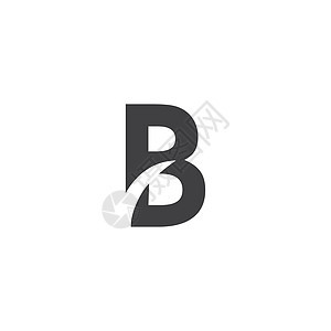 B首字母推广办公室公司标识字体商业丝带艺术卡片标签图片