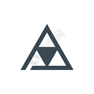 两个三角科技企业标志设计模板 在白色背景上孤立的股票矢量图公司品牌力量身份插图营销技术艺术金字塔网络图片