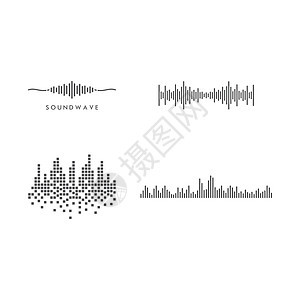 声波音乐展示脉冲记录波形震动艺术收音机光谱立体声波浪图片