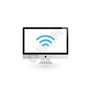平板电脑无线云计算概念 在白色背景上孤立的股票矢量图技术笔记本插图药片上网商业海浪展示监视器网络图片