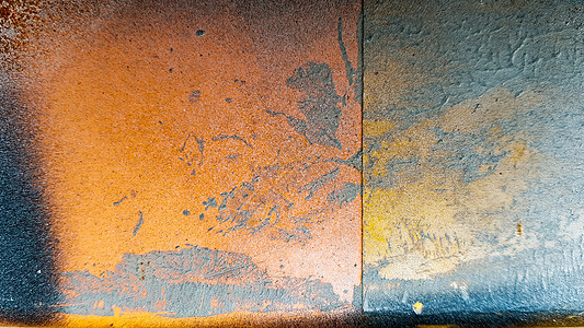 抽象垃圾表面橙色金黄色眩光背景 抽象的黄色背景纹理 从老和生锈的金属的背景框架风化划痕腐蚀橙子材料金属板墙纸图片