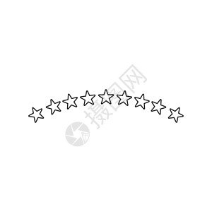 美国国家明星 星拱门 在白色背景上孤立的股票矢量图评分金子黑色按钮黄色艺术排行插图速度质量图片