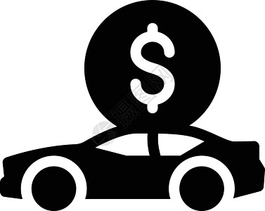 汽车安全检测货币销售支付保险成功汽车贷款按钮车辆服务投资插画