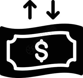 美元薪水插图支付投资硬币现金金融白色网络货币图片