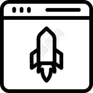 浏览器商业技术插图电脑火箭公司营销笔记本网络发射图片