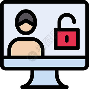 解锁电脑犯罪锁孔钥匙挂锁网络商业安全密码闭锁图片