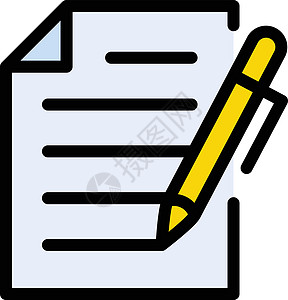 符号签名尺寸格式文档协议笔记本商业铅笔金融插图图片