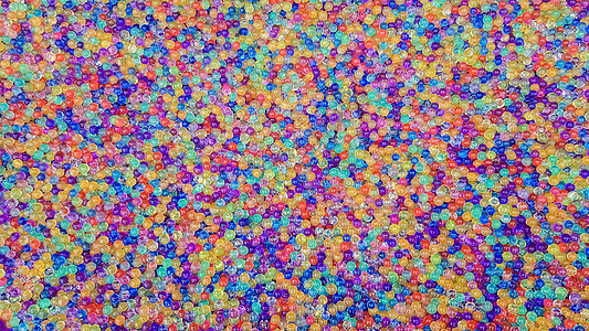 许多不同颜色的水凝胶球 组的多彩多姿的 orbis 游戏用水晶水珠 氦气球 可以用作背景 高分子凝胶硅胶吸附剂庆典宏观气球墙纸吸图片