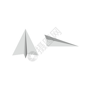 纸飞机在白色背景上孤立的股票矢量图旅行网络空气艺术自由翅膀工艺商业航班航程图片