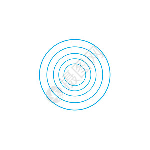 同心圆元素 震中概念 抽象的圆圈图案 在白色背景上孤立的股票矢量图图片