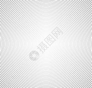 抽象矢量圆半色调黑色背景 渐变复古线条图案设计 单色图形技术圆形漩涡标识散热几何学墙纸插图白色同心图片