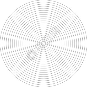 同心圆元素 黑白色环 声波单色图形的抽象矢量图白色标识插图技术几何学线条螺旋中心黑色艺术图片