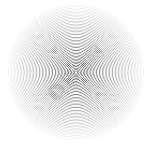 同心圆元素 黑白色环 声波单色图形的抽象矢量图散热线条插图黑色中心白色艺术技术螺旋圆形背景图片