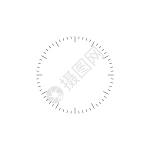 空白钟面或计时器 在白色背景上孤立的股票矢量图商业速度办公室绘画跑步手表时间发条拨号数字图片