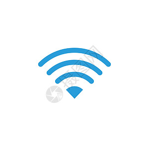 用于远程互联网访问的无线和 wifi 图标或标志 播客矢量符号 在白色背景上孤立的股票矢量图图片