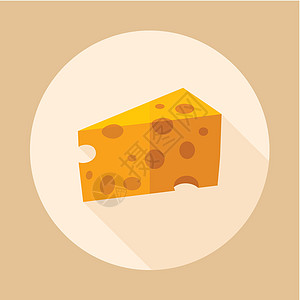 一块奶酪矢量 ico插图面包牛奶小吃食物奶制品早餐图片