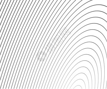 抽象矢量圆半色调黑色背景 渐变复古线条图案设计 单色图形漩涡技术插图中心螺旋标识白色几何学艺术散热背景图片