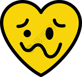 表情包卡通片情感白色插图笑脸微笑黄色圆圈网络眼睛图片