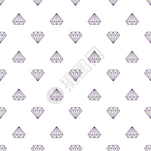 带淡紫色钻石的几何矢量无缝图案 装饰品可用于墙纸图案填充网页背景 表面纹理和织物宝藏首饰石头宝石礼物珠宝魔法涂鸦水晶岩石图片