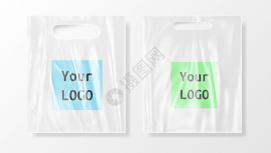 空白塑料袋模型 空聚乙烯包装展示衬衫食物市场标识店铺消费者白色贸易载体图片
