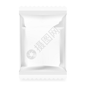 白色食品零食纸枕糖果小吃压板巧克力甜点零售食物包装塑料小袋图片