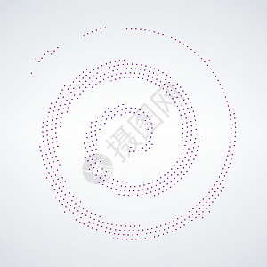 抽象的圆形螺旋旋转半色调点形式 标志设计 矢量图背景卡片公司黑色科学网络艺术圆圈商业漩涡标识图片