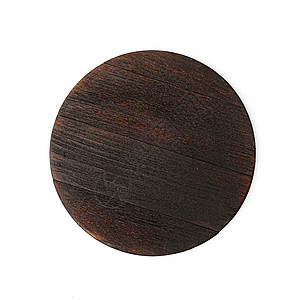 白色背景的黑暗木制切割板木头材料厨具桌子食物厨房砧板盘子拼盘切菜板图片