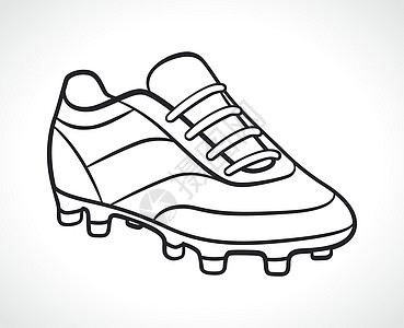 黑色和白色的足球鞋图片