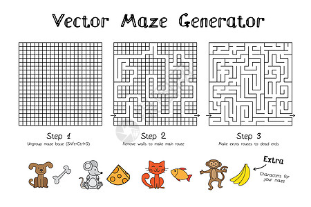 矢量迷宫游戏生成器图片