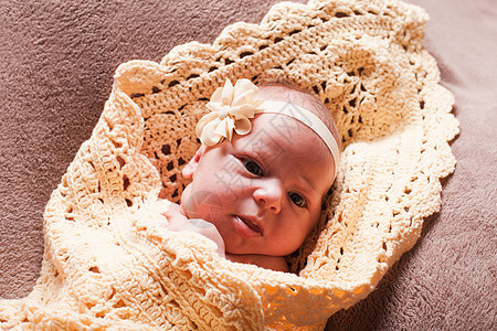 新生儿婴儿生活帽子钩针女孩睡眠戏服说谎新生家庭孩子图片
