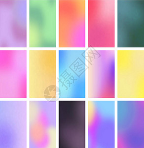 一组颜色渐变背景用户墙纸收藏展示紫色电话界面网络手机软件图片