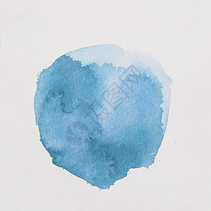 天蓝色油漆形成圆形白纸图片