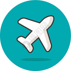 飞机矢量 ico天空运输旅行空气航空公司货物插图航班飞行员喷射图片