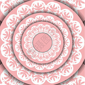 粉红横条 有旧白色装饰品 用于在文本下设计图片