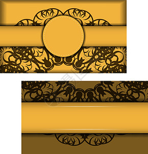 黄棕色传统品牌宣传册给你的品牌金子花卉设计师纺织品繁荣织物笔记本艺术插图壁纸图片
