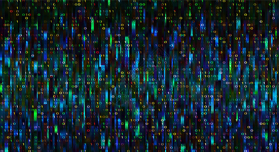 与数字的抽象技术二进制代码红色背景全球矩阵电子软件编码黑色数据条纹程序溪流图片