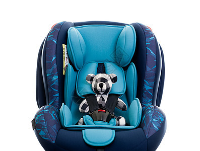 蓝儿童安全座安全安全带旅行婴儿孩子带子座位事故新生玩具熊图片