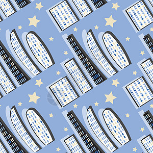 模式  程式化的夜城  图形 大都市现代建筑 设计元素盖子城市笔记本正方形丝带建筑学网站纺织品背景图片
