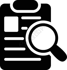搜索报告法庭文档工具玻璃办公室镜片商业插图放大镜图片