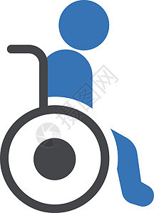 残疾病人蓝色人士公园医疗车轮残障轮椅椅子障碍图片
