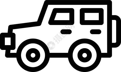 吉普车正方形车辆图标圆圈旅游卡车牧马人骑行交通字形图片