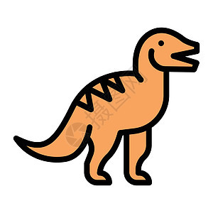 损失古生物学灭绝卡通片怪物标识侏罗纪捕食者动物食肉爬虫图片