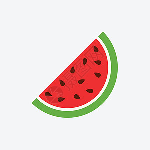西瓜图标 白色背景上多汁的成熟水果浆果网络午餐素食主义者饮食种子插图小吃绘画甜点图片