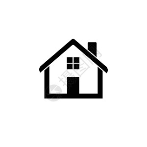 主页图标 它制作图案的房子平面矢量图建筑插图反射商业互联网灰色网络白色住宅艺术图片