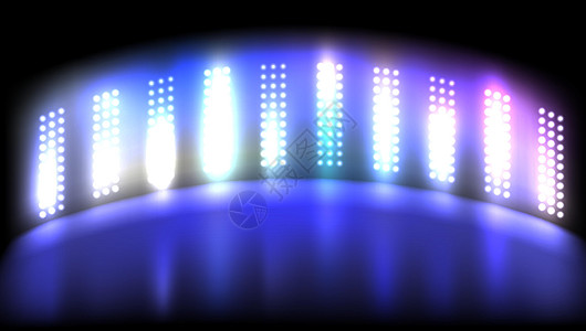 光 LED 投影面板电脑俱乐部木板监视器光灯薄膜蓝色电影体育场聚光灯图片