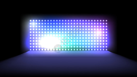 光 LED 投影面板电视蓝色光灯监视器派对俱乐部电脑电影音乐会娱乐图片
