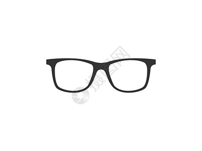 眼镜 眼镜图标 矢量插图 平板设计网络框架艺术黑色医疗反射镜片太阳镜圆形潮人图片