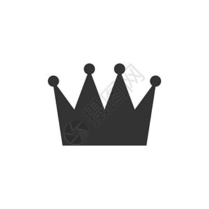 皇冠图标 白色背景上的灰色 矢量图 平面设计奢华力量权威网络黑色贵族商业领导者团体女王图片