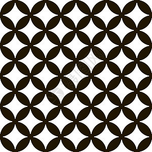 无缝的黑色和白色圆圈图案 vecto纺织品艺术品作品艺术创造力风格几何学包装墙纸插图图片