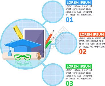 学习文凭信息图表设计模板图片